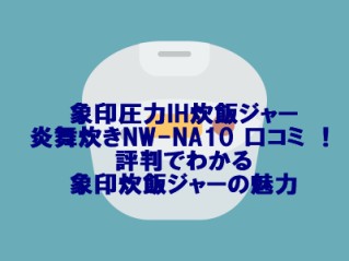 象印圧力IH炊飯ジャー炎舞炊きNW-NA10 口コミ ！評判でわかる象印炊飯ジャーの魅力