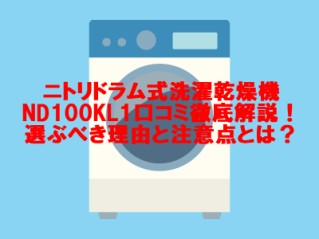 ニトリドラム式洗濯乾燥機ND100KL1口コミ徹底解説！選ぶべき理由と注意点とは？